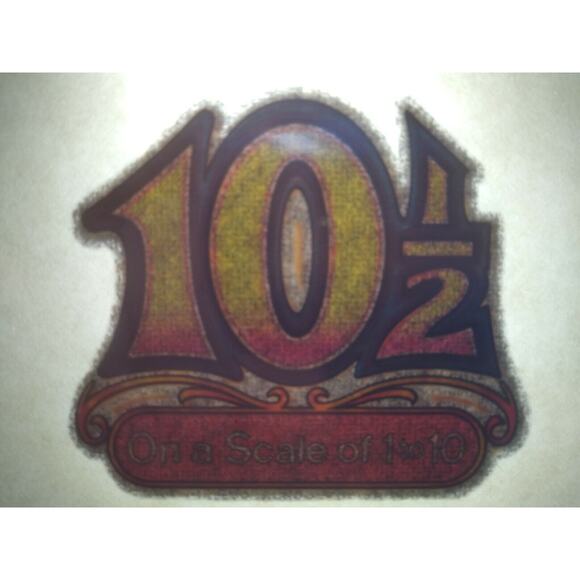 10 1/2 On A Scale Of 10 Screamin Gleamin Glitter Iron-On Decal Donruss Retro 70s - Picture 4 of 4